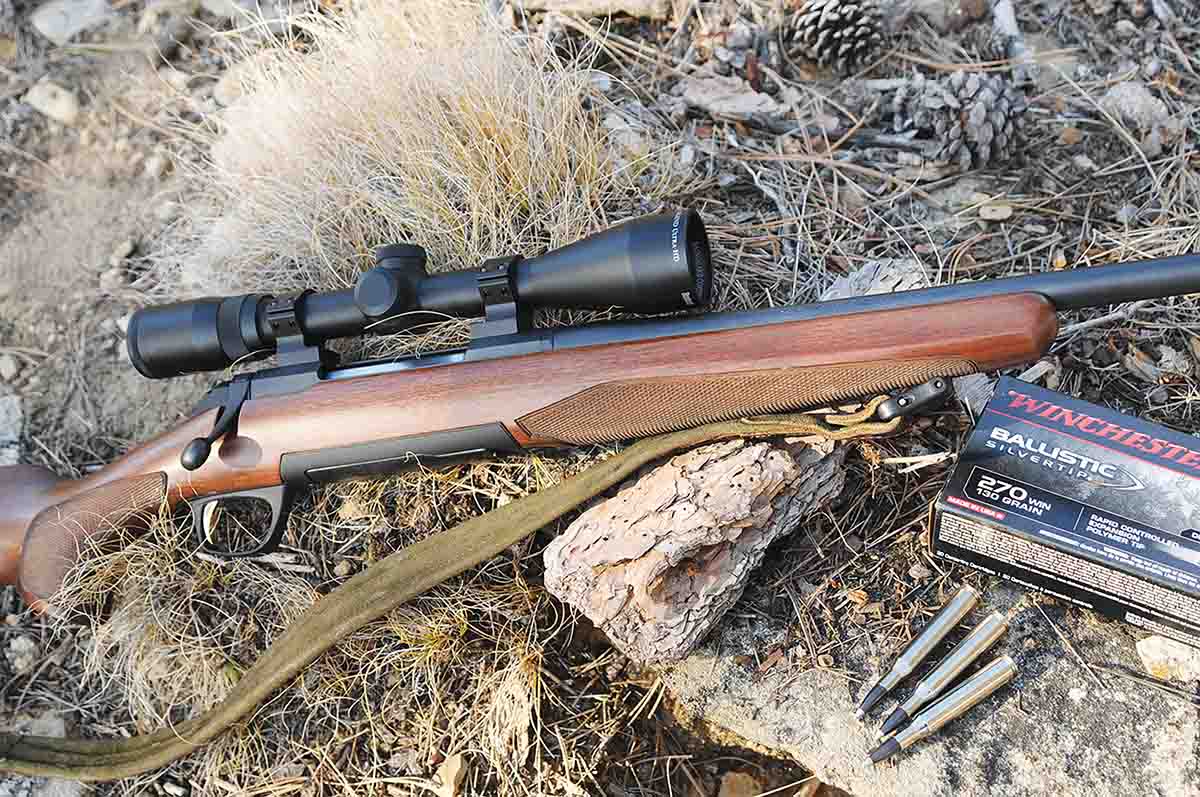 Thousands of big-game hunters rely on .270 Winchester rifles, like this Browning X-Bolt, to bring down pronghorns, deer and elk every year.